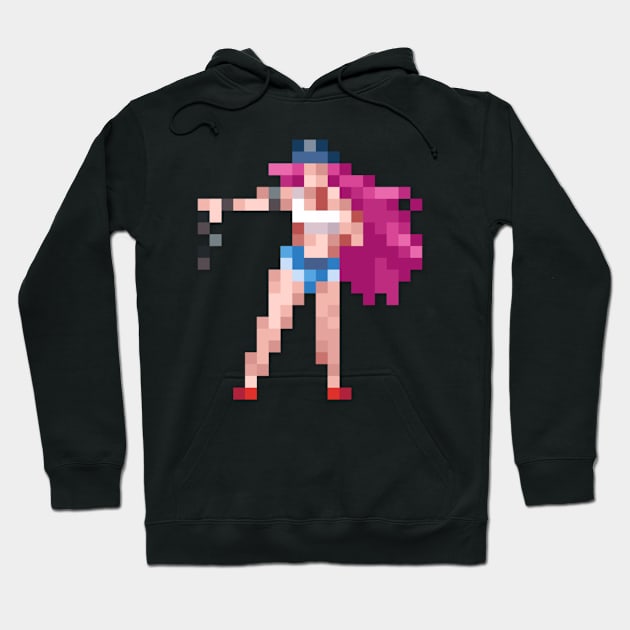 Poison low-res pixelart Hoodie by JinnPixel